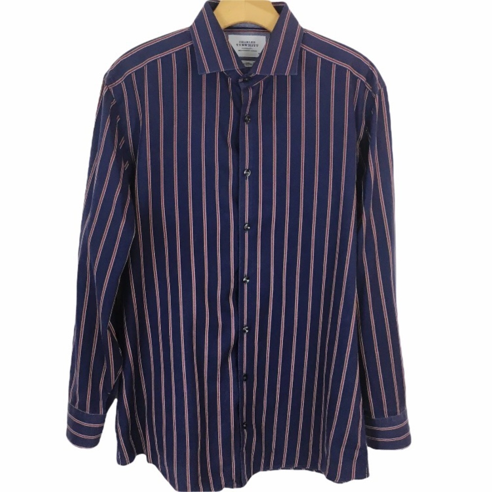 Charles Tyrwhitt Extra Slim Fit Striped Dress Shirt 16/33 - Picture 7 of 7